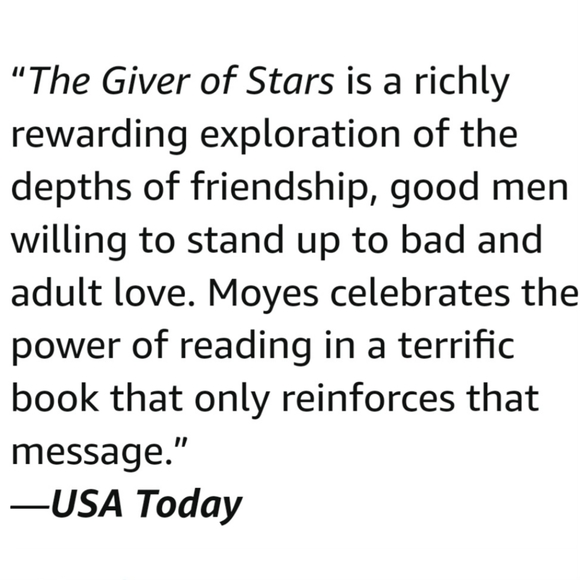 Book, The Giver of Stars by Jojo Moyes, Hardcover, A Novel - Picture 7 of 8